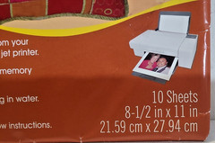 June Tailor Sew-In Computer Printer Fabric 10 white sheets 8.5″x11″ 100% cotton