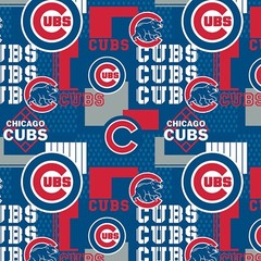 Chicago Cubs Fabric, BTY, Licensed Logo, Licensed, MLB 14544-B, TheFabricEdge