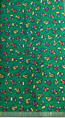 GENERAL FABRICS – STOCKINGS ON GREEN– 1 YARD