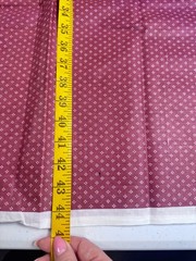 Vintage debut designs quilting cotton fabric red dots floral 44×61 90s y2k