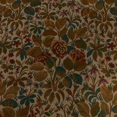 Traditional Floral Green Tapestry Upholstery Fabric