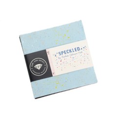 Moda SPECKLED NEW Metallic Ruby Star CHARM PACK 42 Squares –