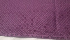 St. Nicole Designs for Benartex Purple Geometric Tonal Cotton Fabric 2 Yards