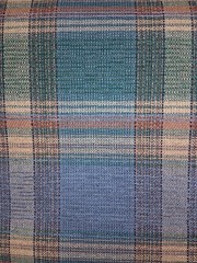Ocean Plaid Chenille Chromatex Mills – 5+yds=$0 S&H