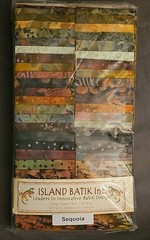 Island Batik Inc. Sequoia Hand-Dyed Batik Cotton Strip Tease Pack 2.5″