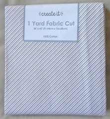 Holiday “1 Yard Fabric Cut” by Create It, Gold & Silver Stripes, 100% Cotton New