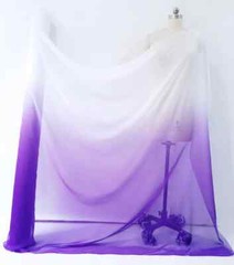 58” Wide By Yards 2 Tone Ombre Chiffon Fabric Stage Wedding Material Gradient