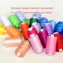 72Pcs 36 Colors Prewound Metal Bobbins and Thread Spools for Hand & 36