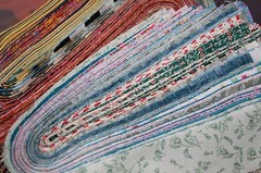 Lot#b of 20-3″ MIXED colors, strips, jelly roll, quilt, cotton fabric-grab bag