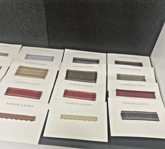 Large Lot of Samuel & Sons Fabric Lot of 100 Small Samples Carded