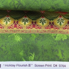 HOLIDAY FLOURISH III Peggy Toole for ROBERT KAUFMAN Cotton Print Japan BTY