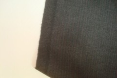 2.8 yds Luxury Fine WOOL Cashmere FABRIC Flannel 9 oz SUITING Charcoal 102″ BTP