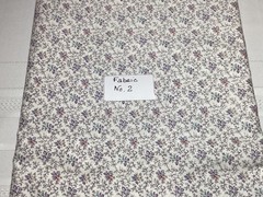 Vintage Cranston Print Works Cotton Petite Purple Floral on Cream ~ 1 yard x 43”