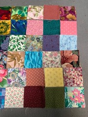 Fabric Squares Precut 2″ Pack 168 Pieces Floral Patterns Quilting Sewing Craft