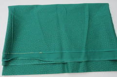 Lot of 2 – Jo-Ann Fabrics Cotton Red & Green Solid With Gold Dots 2 Yds Each