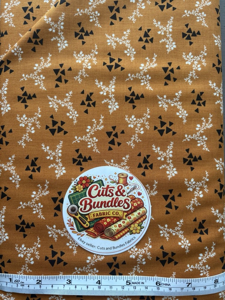 Moda Quilting Fabric Rustic Gatherings by the 1/2 yard Cotton Lisa Bongean Amber