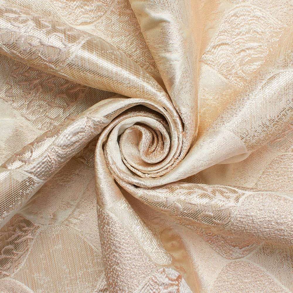 Ornamental Extra Wide Metallic 110″ Heavyweight Upholstery Jacquard Fabric