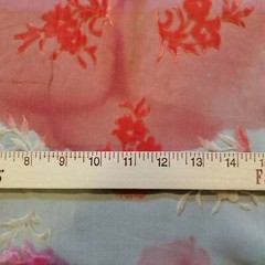Colorful Velvet Devore Burnout w/ Flowers – Soft and Pretty!