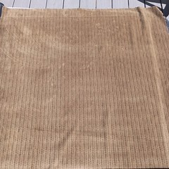 Vintage MCM Dark Brown Velour Upholstery Fabric 10 Yards Retro Textured Plush