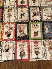 Loralie Designs Sewing Ladies Fabric Sew Fabulous Lady Scenes Cotton 24″ Panel