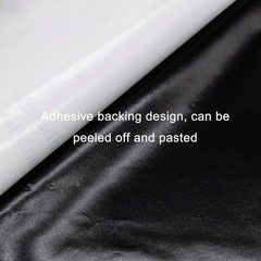 Black Self-Adhesive Microfiber Suede Fabric 39.37″x78.74″ for Car Interior