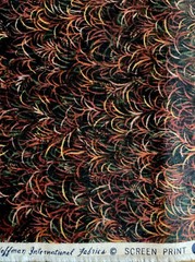 BTHY “Nature’s Elements” by Hoffman Interna Fabrics~Green Leaf Pattern~Half Yard