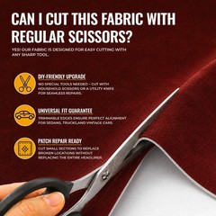 Headliner Fabric 108″ L x 60″ W Foam Backing for Car Truck RV SUV Boat Burgundy