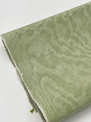 Pastel Green Silk Moire Watermark Patterned Fabric Fabric By 2 Meters.
