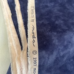 Vintage 1997 Marbles by Moda Cotton Fabric – Navy Blue Blender