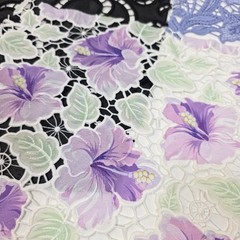 25 Assorted Lace Fabric Samples Lot Floral Guipure Embroidery Craft Sewing