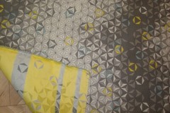 1 of 8 yds Brentano Fabric Equinox Sagittarius Kaleidoscope Upholstery 54″w BTY