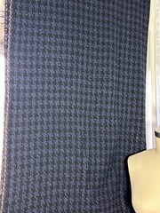 Wool Viscose Houndstooth Bouclé Fabric, Periwinkle, Purple, Black, 2¼ Yds