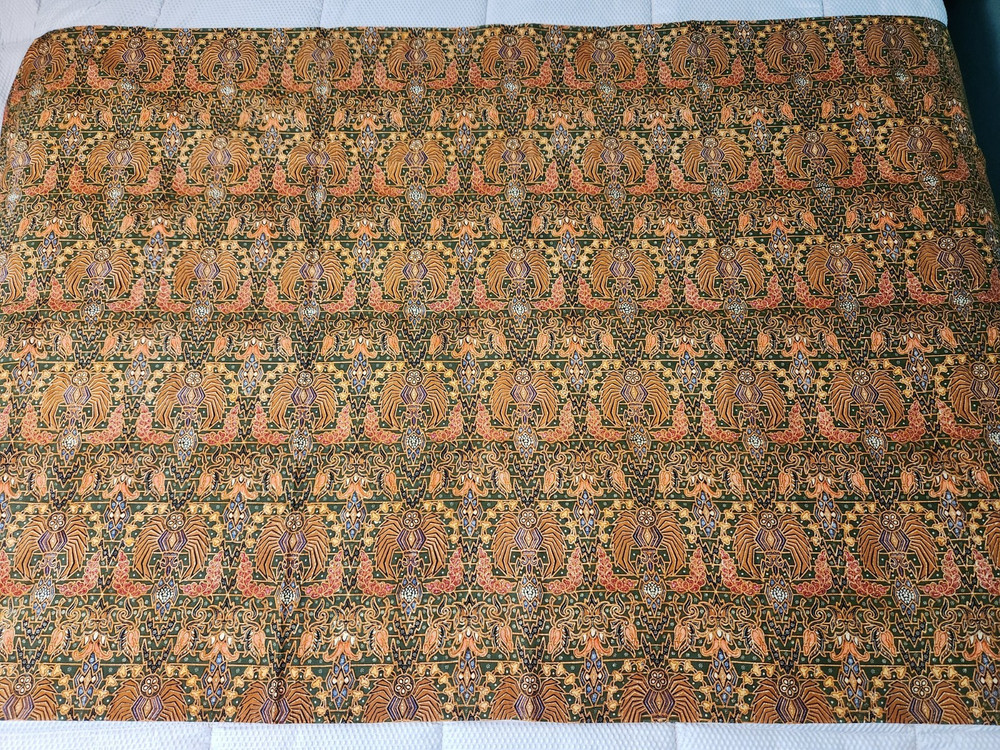 Java Indonesia batik 90×40″ ethnic fabric piece unwashed