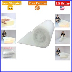 36-Inch Wide Polyester Quilt Batting, 5 Yards, White, Upholstery Grade