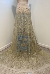GOLD Sprinkles Glitter Sequins lace fabric 50″ width Sold By The Yard