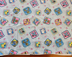 Fabric Chambray Ponies Jelly Bean Junction 1 and 3/8 yards x 42″ wide MM Fabrics