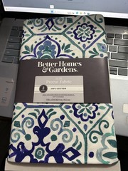 Better Homes and Gardens Precut Fabric 2 Yards Blue 72 x 45 SET OF 2—-4yds