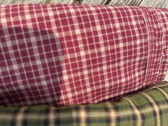 11 + Total Yards Of Vintage Cotton Homespun Plaid Fabric Fall Colors