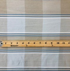 1.25 Yards Blue and Taupe Plaid Home Decor Fabric