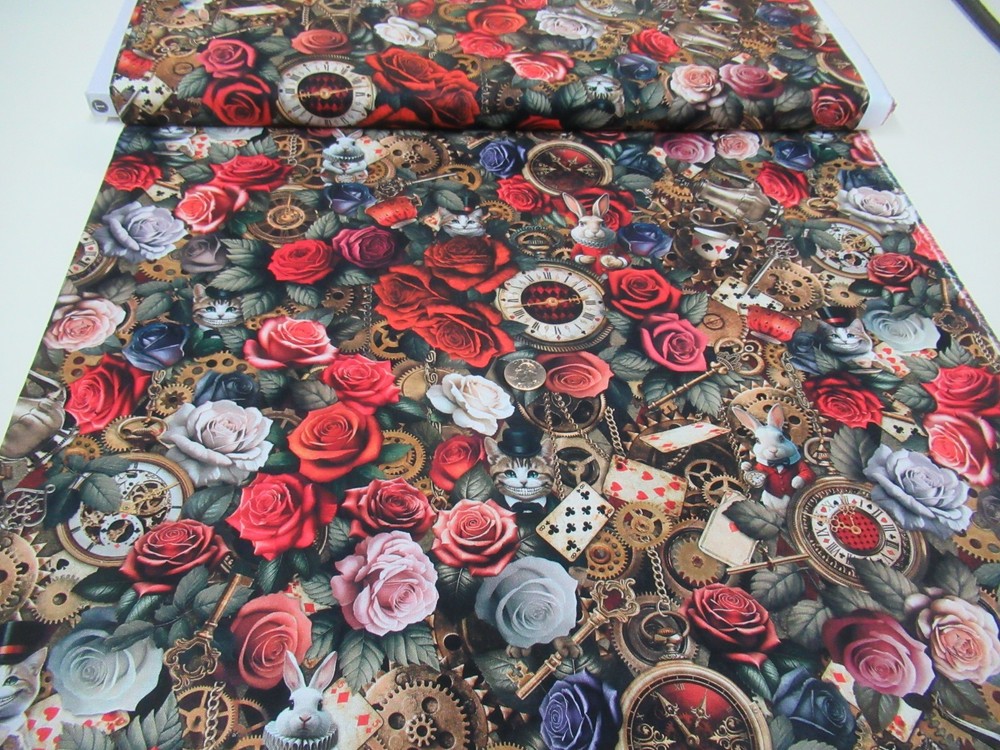 Timeless Treasures quilt-craft fabric FLORAL WONDERLAND 2 yds (cd-4227) Last!