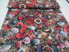 Timeless Treasures quilt-craft fabric FLORAL WONDERLAND 2 yds (cd-4227) Last!
