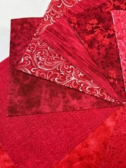 Shades of Red ~ 42 5″ Squares ~ Color Charm Pack
