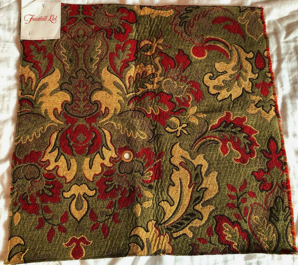 FONTHILL Novaro in Multi, Green 19 1/4 x 20″ Thick Woven Fabric Sample