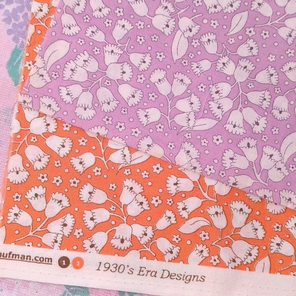 USA Cotton Feed Sack Reproduction Fabric 2 Colors