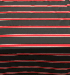 Fabricut 120 Inch Elegant Black Red Stripes Double Width Fabric By the yard