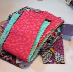 1 Pound 15 Ounces Cotton Print Fabric Quilt Scraps Leftover Squares E