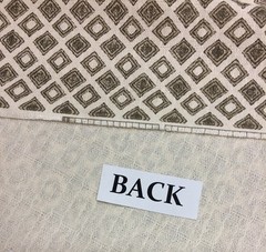 LACEFIELD DESIGNS ZANZIBAR OFF WHITE BEIGE GEOMETRIC SQUARES FABRIC BY YARD 54″W