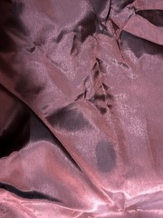 VTG Jacobean Faux Silk Taffeta Solid Fabric Iridescent Wine Red 11.4Yds LOT