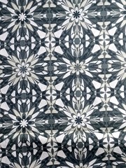 Silent Cinema by Jenean Morrison Gray & White Flower Designs – Cotton – 36″x42″