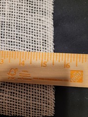 Natural Burlap Roll – NO WIRE – 3 yards 14 inches long 5 1/2 inches wide – Bows